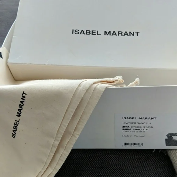 Isabel Marant zora wood platform sandals 37 36
